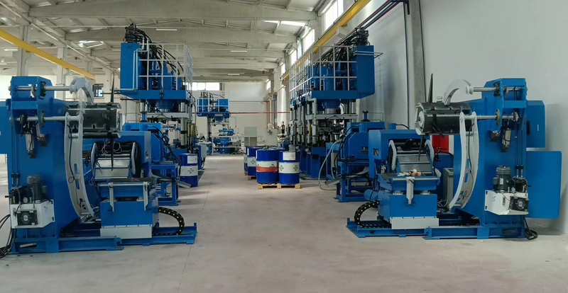 Heating water tank stretch forming production line