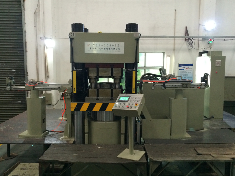 YSK-1000BZ servo CNC precision four-column hydraulic press (gear precision cold extrusion fully automatic production line)