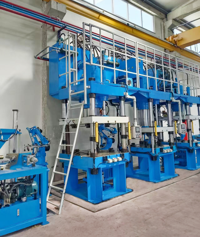 Heating water tank stretch forming production line