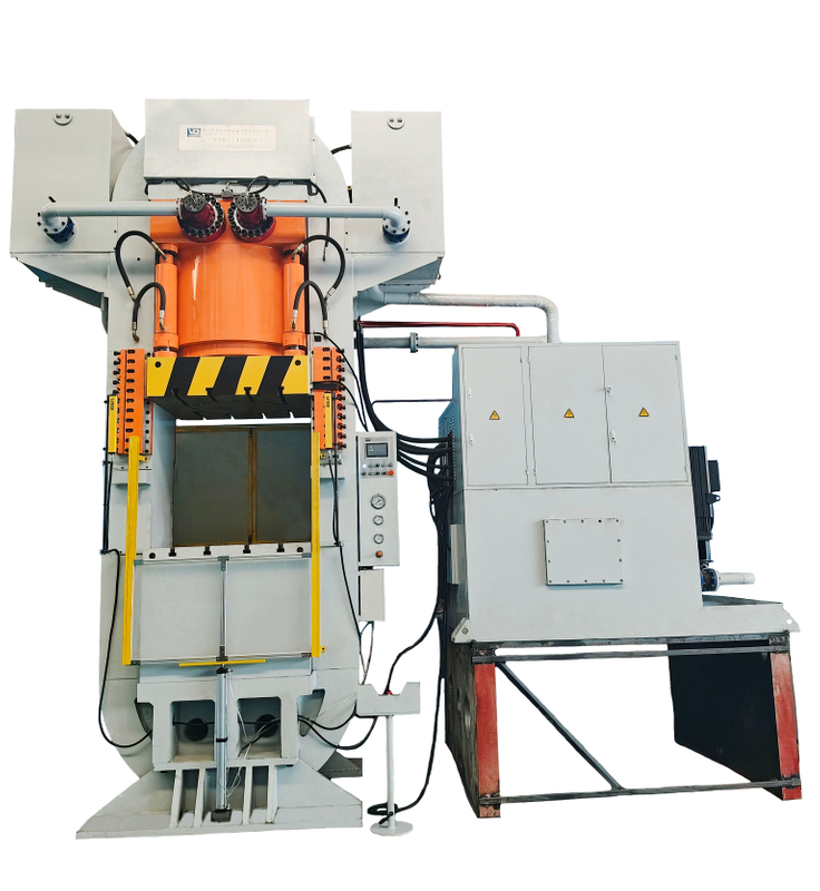 5000T ultra-high pressure steel wire winding hydraulic press-IGBT copper-based radiator cold extrusion