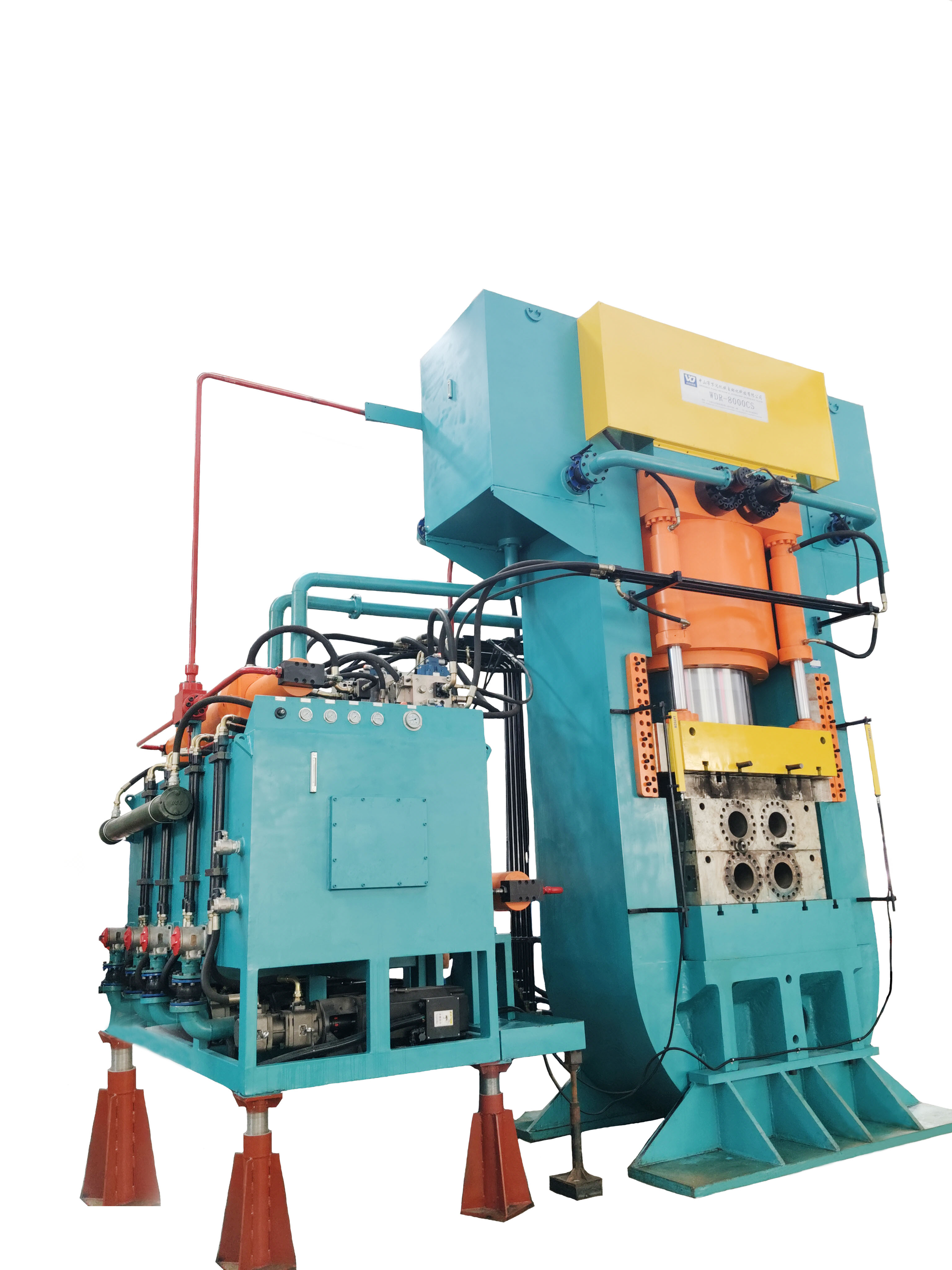 WDR-8000CS motorcycle wheel hub forging and forming wire winding hydraulic press