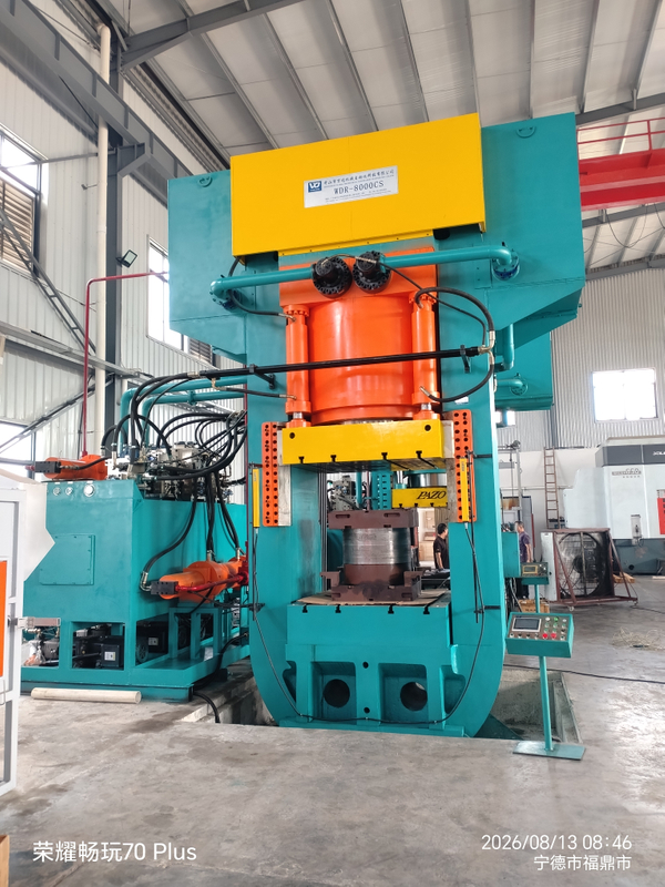 WDR-8000CS motorcycle wheel hub forging and forming wire winding hydraulic press