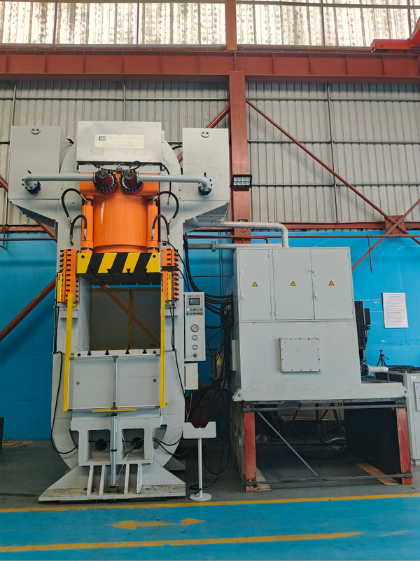 5000T ultra-high pressure steel wire winding hydraulic press-IGBT copper-based radiator cold extrusion